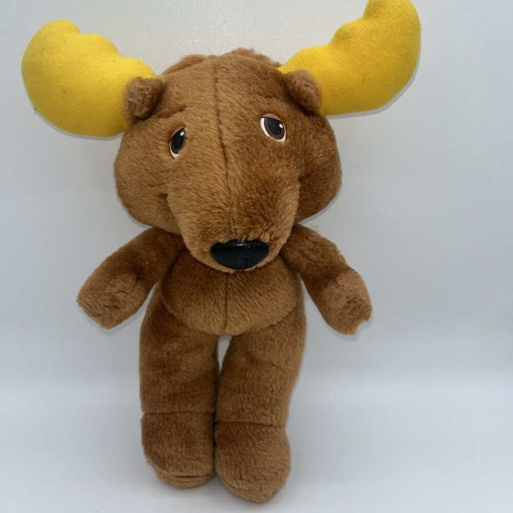 Vintage The Get Along Gang Montgomery Moose 12" Plush 80s Stuffed Animal